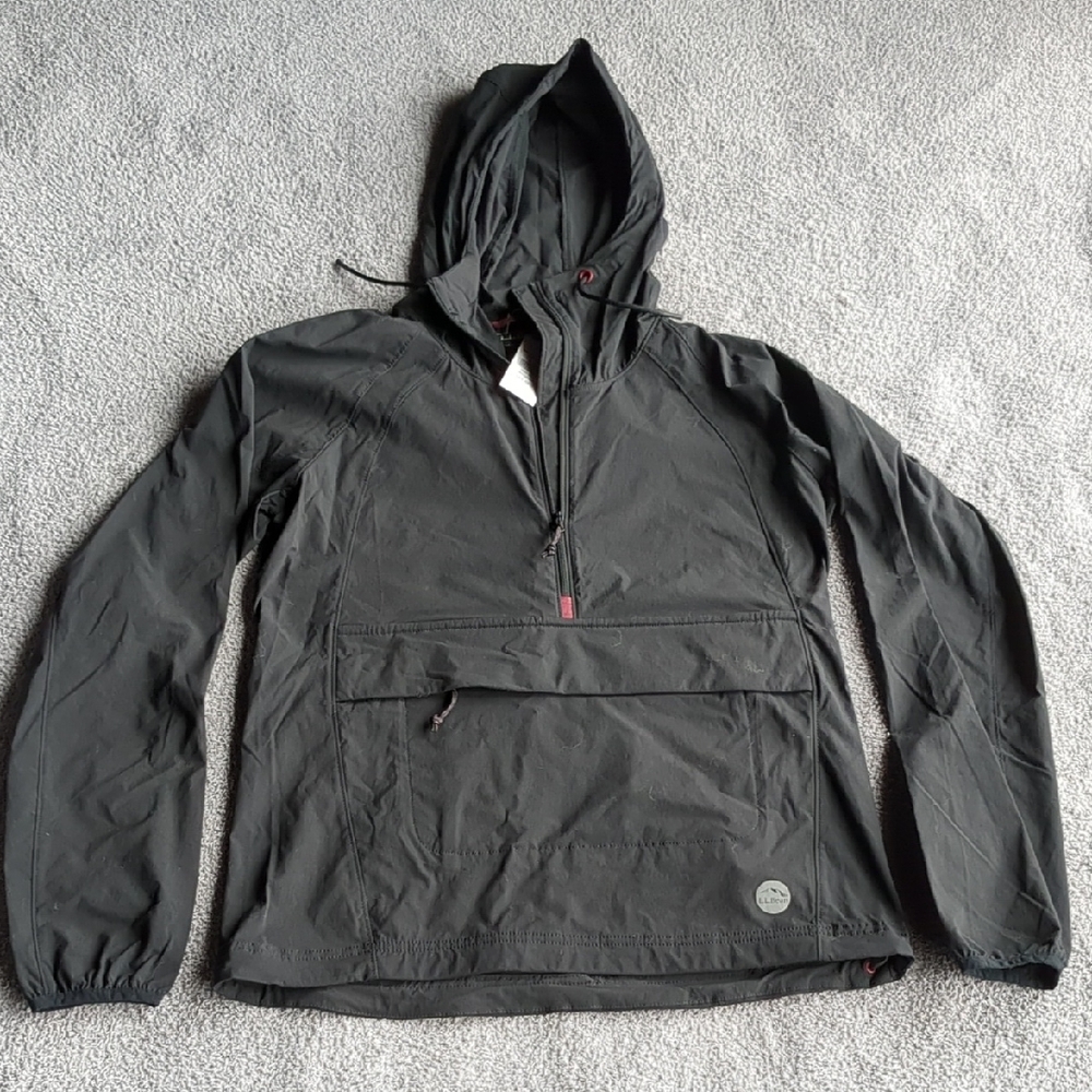 NWT L.L.Bean Lightweight Anorak In Black Size XXS